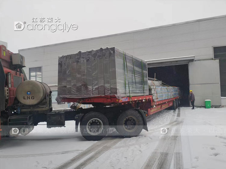 山東公交站臺候車亭發(fā)貨圖片