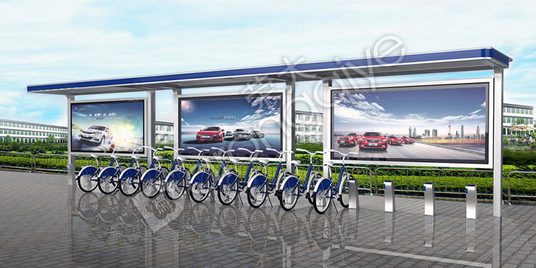 福建省公共自行車棚發(fā)貨圖一