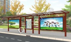 山西省推行仿古公交候車亭