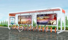 公共自行車棚燈箱廣告設計制作的主要思路